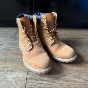 Tan Lace-Up Boots